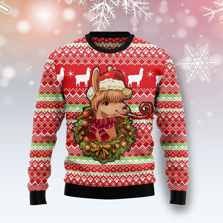 Llama Loves Ugly Christmas Sweater | For Men & Women | Adult | US1442-BehighStyle