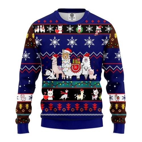 Llama Noel Ugly Christmas Sweater | For Men & Women | Adult | US1383-BehighStyle