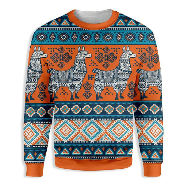 Llama Yoga Ugly Christmas Sweater | For Men & Women | Adult | US1382-BehighStyle