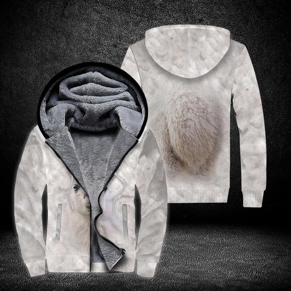 Llama's Tail Fleece Zip Hoodie All Over Print | FZ416