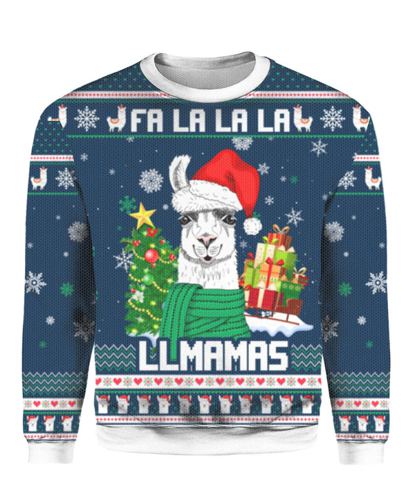 Llmamas Fa La La La Ugly Christmas Sweater | For Men & Women | UH1214