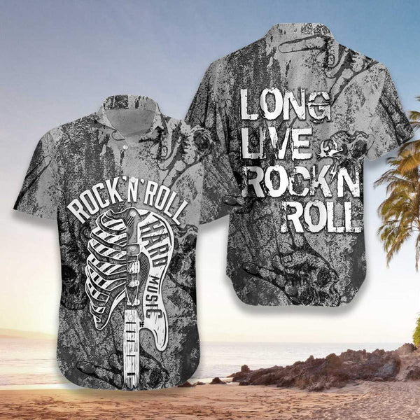 Long Live Rock'n Roll Guitar Unisex Hawaiian Shirt | For Men & Women | HW276-BehighStyle