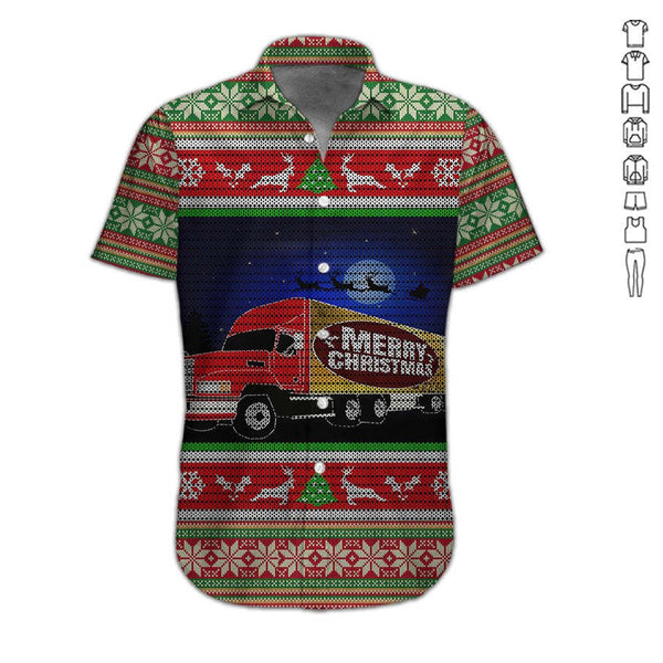 Love Christmas Truck Hawaiian Shirt | For Men & Women | HW2730-BehighStyle