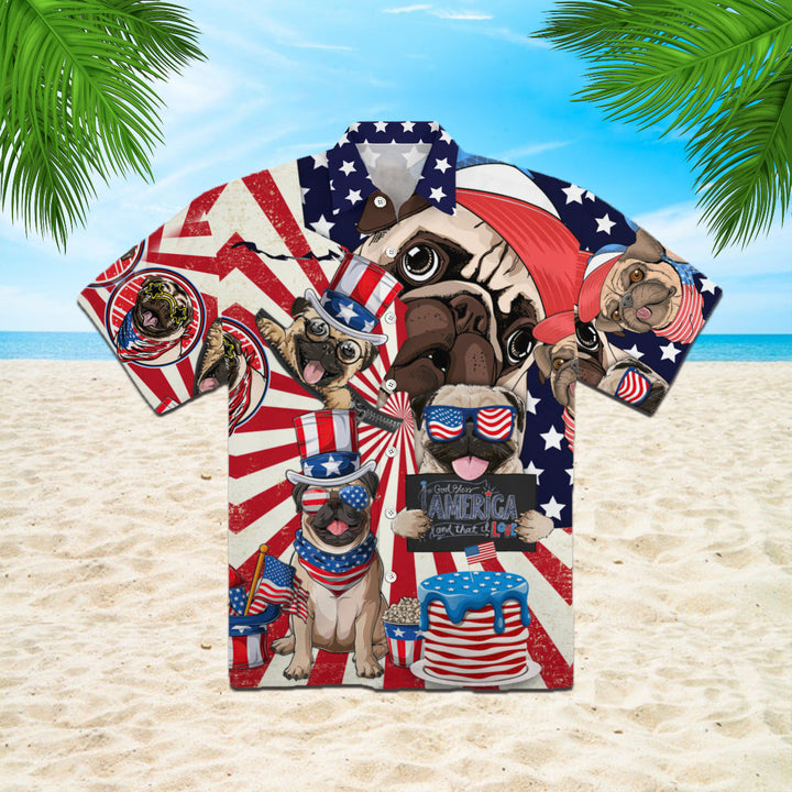 Love Corgi God Bless America Hawaiian Shirt | For Men & Women | HW757-BehighStyle