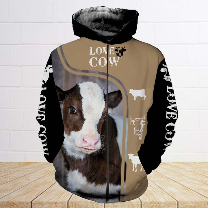 Love Cow, Animal Vet, Farm Veterinarian 3D All Over Print | For Men & Women | Adult | HP1362-BehighStyle