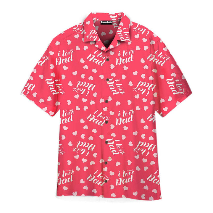 Love Dad On Pink Style Pattern Hawaiian Shirt | For Men & Women | HW2489-BehighStyle