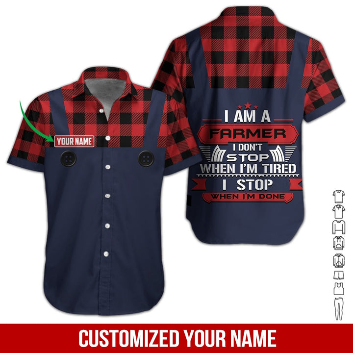 Love Farmer Custom Name Hawaiian Shirt | For Men & Women | HN417-BehighStyle