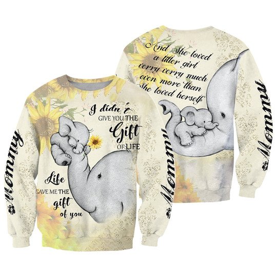 Love Mom Elephant 3D All Over Print | For Men & Women | Adult | HP1097-BehighStyle