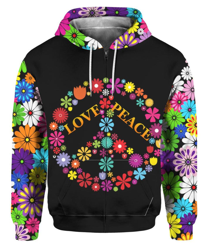 Love Peace Hippie 3D All Over Print | For Men & Women | Adult | HP1635-BehighStyle