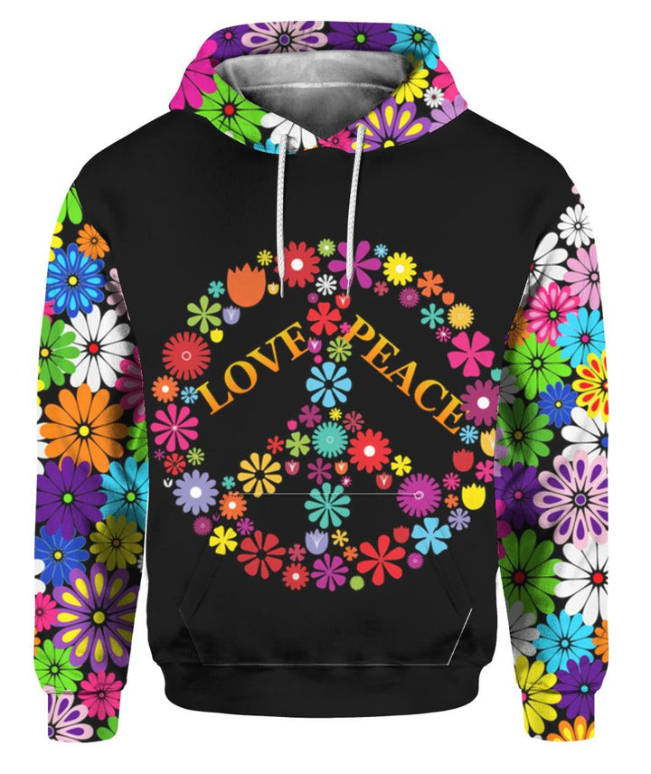 Love Peace Hippie 3D All Over Print | For Men & Women | Adult | HP1635-BehighStyle