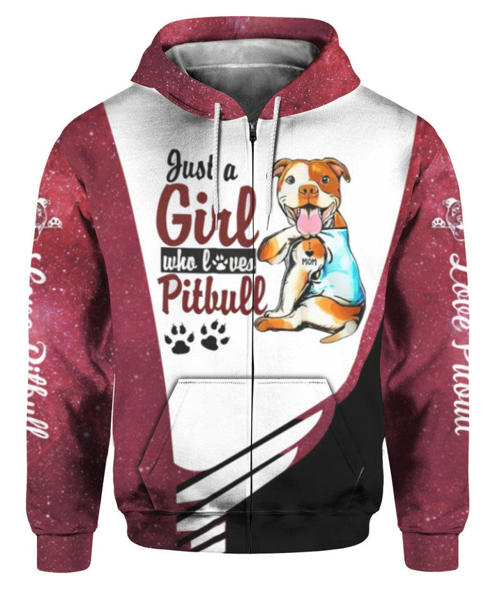 Love Pitbull 3D All Over Print | For Men & Women | Adult | HP1588-BehighStyle