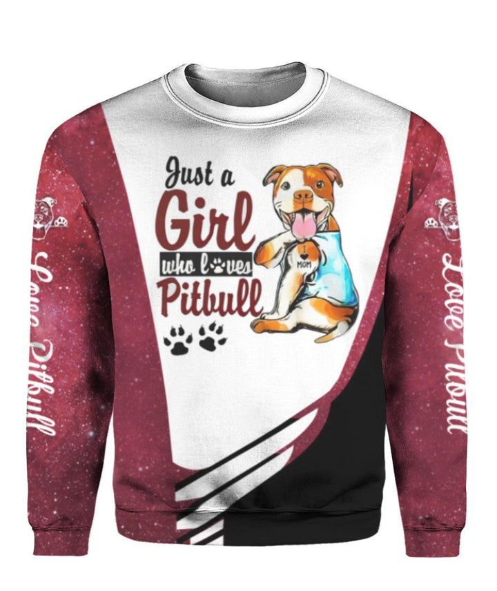 Love Pitbull 3D All Over Print | For Men & Women | Adult | HP1588-BehighStyle