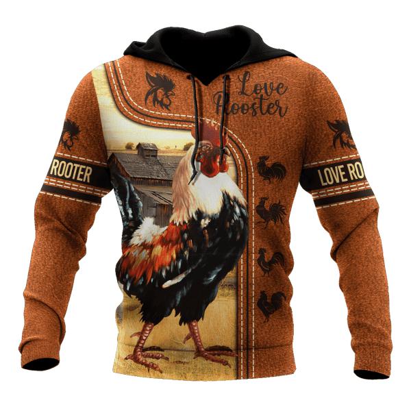 Love Rooster Colorful Rooster In The Farm 3D All Over Print | For Men & Women | Adult | HP1346-BehighStyle