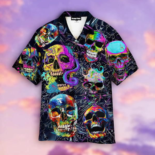 Love Skull Hippie Aloha Hawaiian Shirt | For Men & Women | HW737-BehighStyle