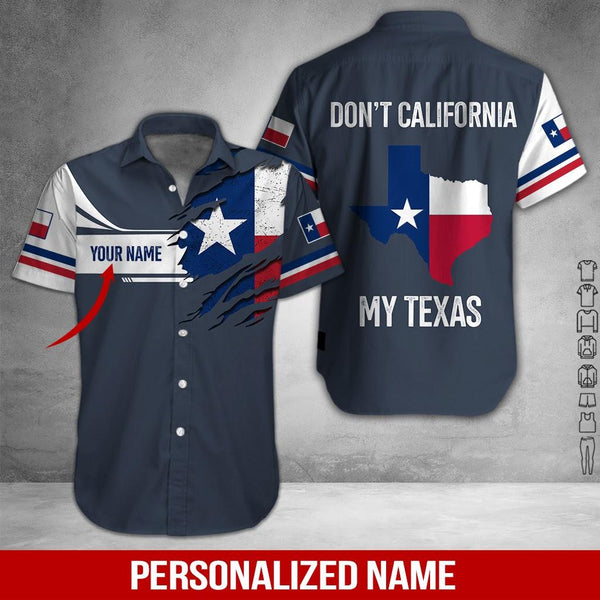 Love Texas Custom Name Hawaiian Shirt | For Men & Women | HN421-BehighStyle