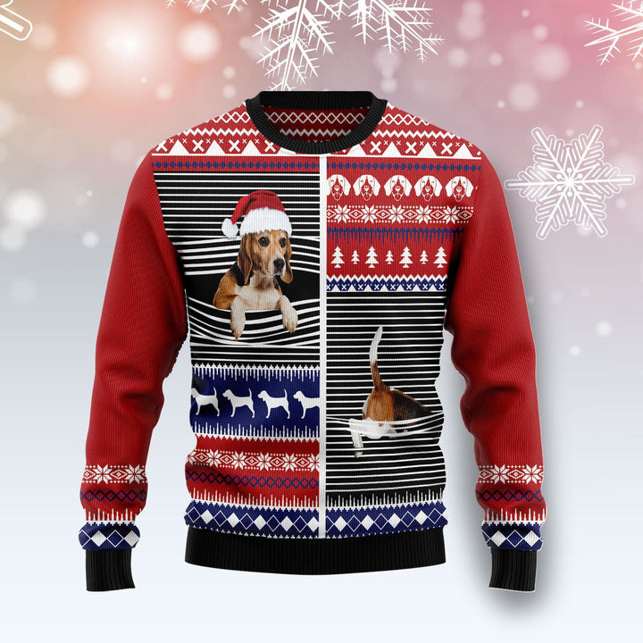 Lovely Beagle Ugly Christmas Sweater | For Men & Women | Adult | US1461-BehighStyle