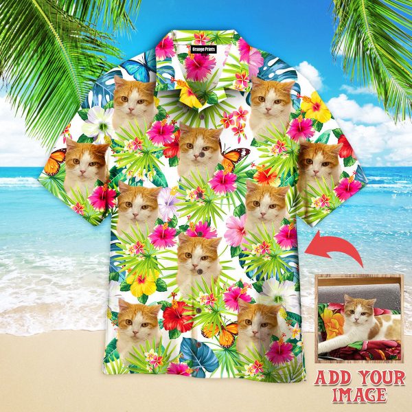 Lovely Cat In My Heart Custom Photo Hawaiian Shirt | P299