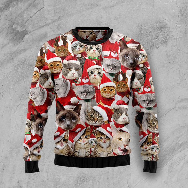 Lovely Cats Xmas Ugly Christmas Sweater | For Men & Women | Adult | US1480-BehighStyle