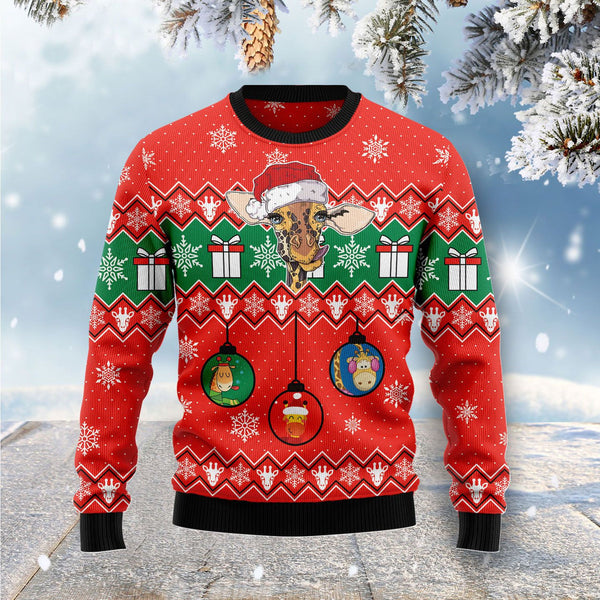 Lovely Giraffe Ugly Christmas Sweater | For Men & Women | Adult | US1458-BehighStyle