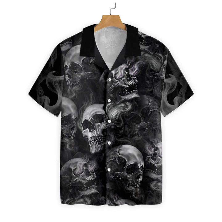 Luxury Skull Smoke Hawaiian Shirt | For Men & Women | HW635-BehighStyle