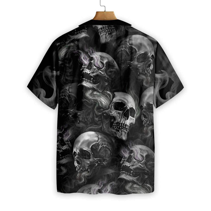 Luxury Skull Smoke Hawaiian Shirt | For Men & Women | HW635-BehighStyle