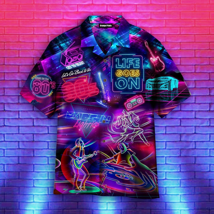 Made In The 80's Music Neon Vintage Aloha Hawaiian Shirt | For Men & Women | HW1135-BehighStyle
