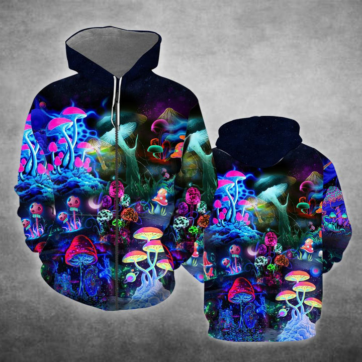 Magic Mushrooms Forest Hippie 3D All Over Print | For Men & Women | Adult | HP1468-BehighStyle