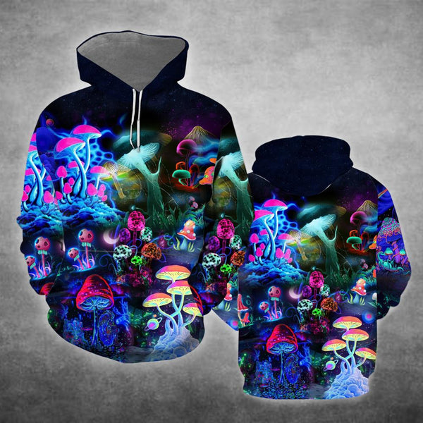 Magic Mushrooms Forest Hippie 3D All Over Print | For Men & Women | Adult | HP1468-BehighStyle