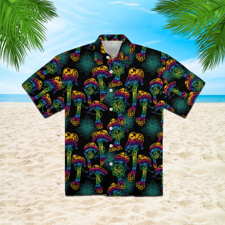 Magic Psychedelic Neon Mushroom Hawaiian Shirt | For Men & Women | HW1037-BehighStyle