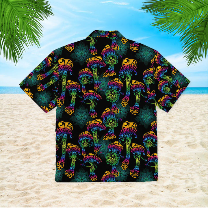 Magic Psychedelic Neon Mushroom Hawaiian Shirt | For Men & Women | HW1037-BehighStyle