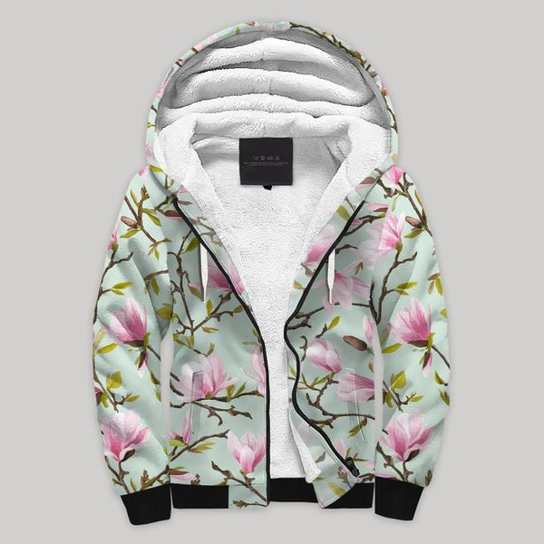 Magnolia Garden Fleece Zip Hoodie All Over Print | FZ727