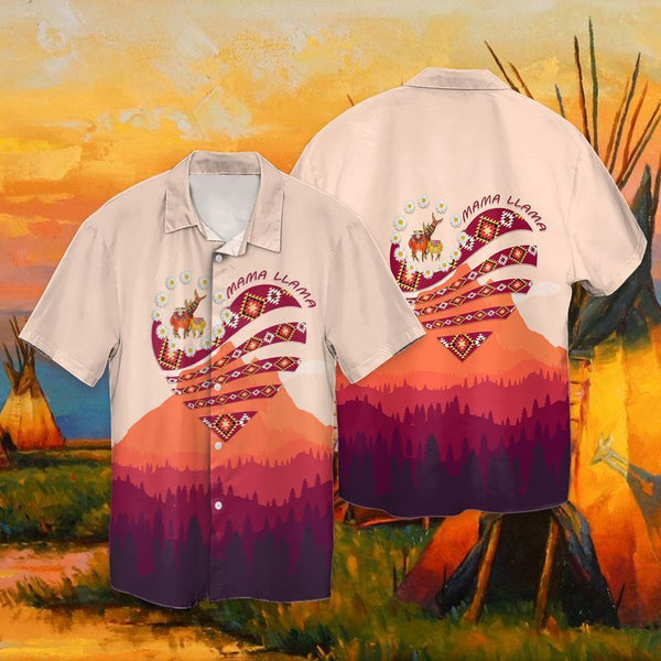 Mama Llama Aloha Hawaiian Shirt | HW3192