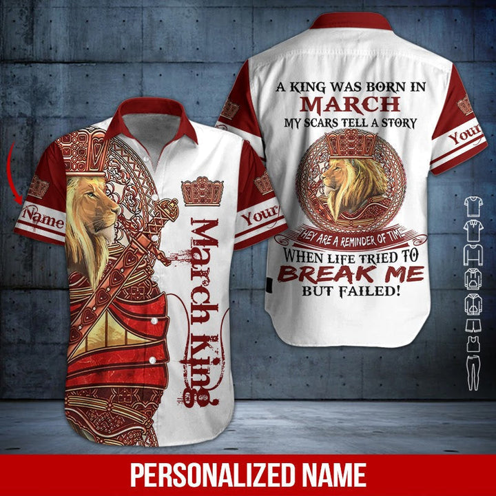 March Guy Custom Name Hawaiian Shirt | For Men & Women | HN593-BehighStyle