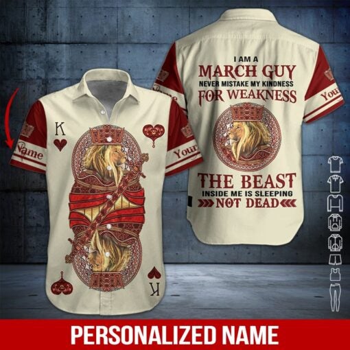 March Guy Custom Name Hawaiian Shirt | For Men & Women | HN635-BehighStyle