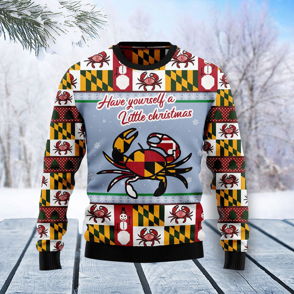 Maryland Symbols Ugly Christmas Sweater | For Men & Women | Adult | US1153-BehighStyle