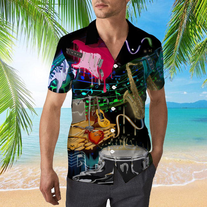 Melting Musical Instruments Hawaiian Shirt | For Men & Women | HW2057-BehighStyle