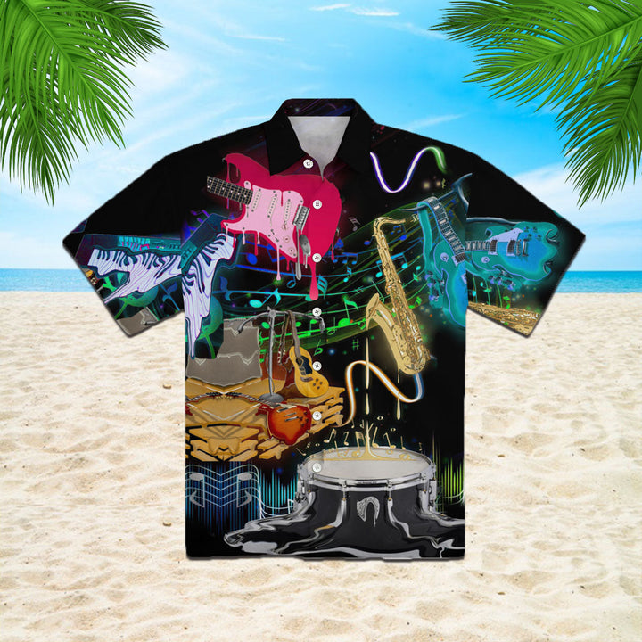 Melting Musical Instruments Hawaiian Shirt | For Men & Women | HW2057-BehighStyle