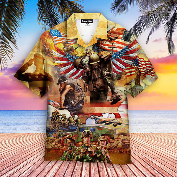 Memorial Day Proud To Be American Veteran Hawaiian Shirt | HW3175