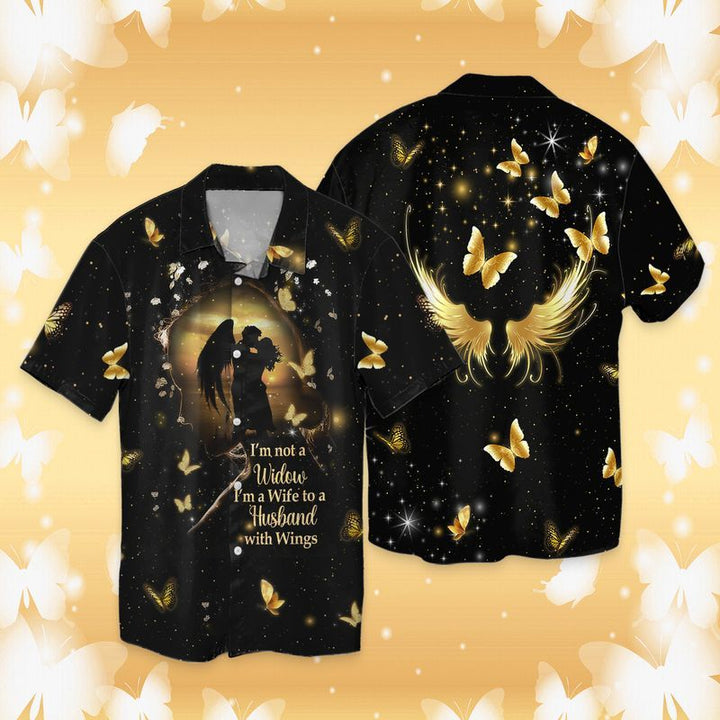 Memorial Day Wife And Husband With Wings Hawaiian Shirt | For Men & Women | HW2530-BehighStyle