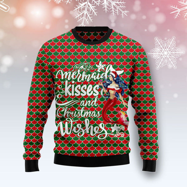 Mermaid Christmas Ugly Christmas Sweater | For Men & Women | Adult | US1483-BehighStyle