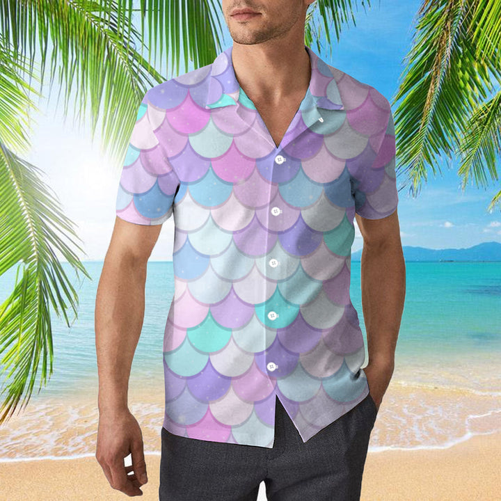 Mermaid Pattern Hawaiian Shirt | For Men & Women | HW391-BehighStyle