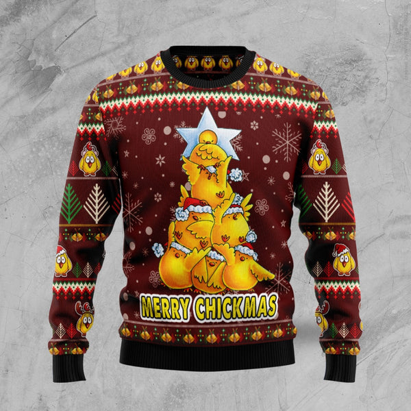 Merry Chickmas Ugly Christmas Sweater | Adult | US1774