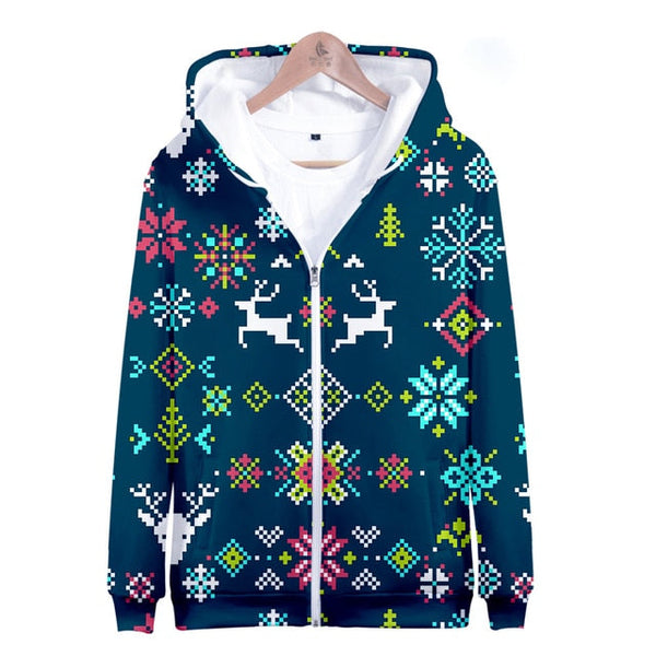 Merry Christmas And Reindeer 3D All Over Print | Adult | HP2883
