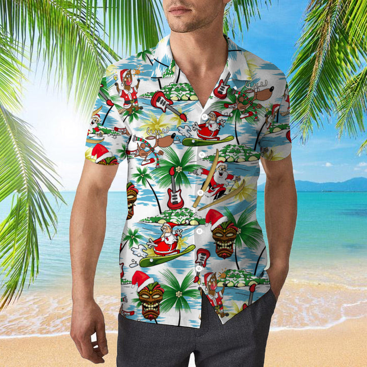 Merry Christmas Santa Claus Hawaiian Shirt | For Men & Women | HW368-BehighStyle