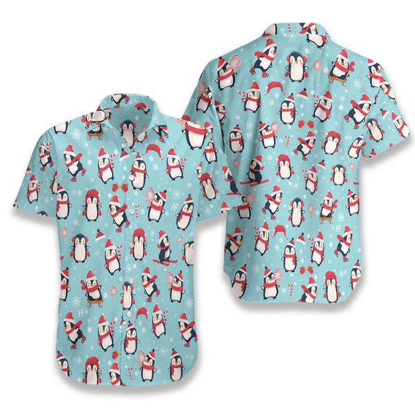 Merry Christmas Unique Design Blue Hawaiian Shirt | HW2923