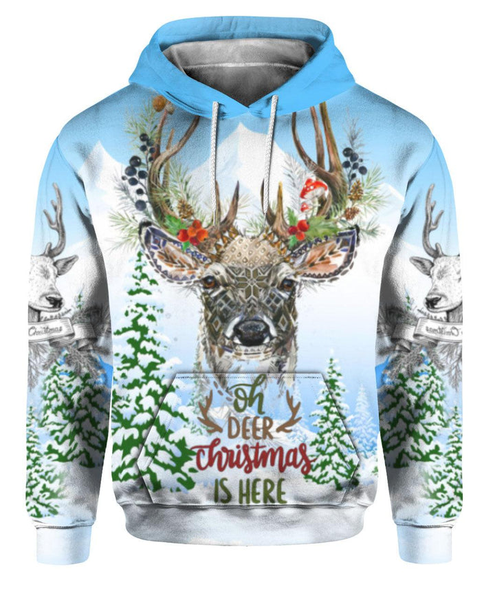 Merry Christmas With Deer 3D All Over Print | For Men & Women | Adult | HP1563-BehighStyle