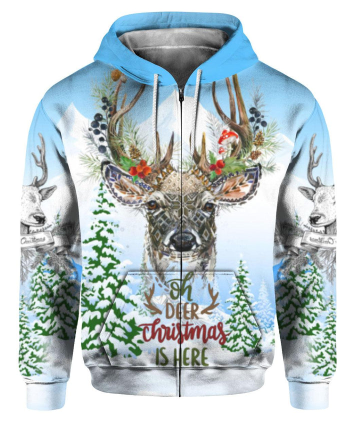 Merry Christmas With Deer 3D All Over Print | For Men & Women | Adult | HP1563-BehighStyle