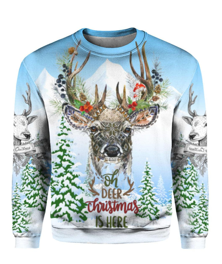 Merry Christmas With Deer 3D All Over Print | For Men & Women | Adult | HP1563-BehighStyle