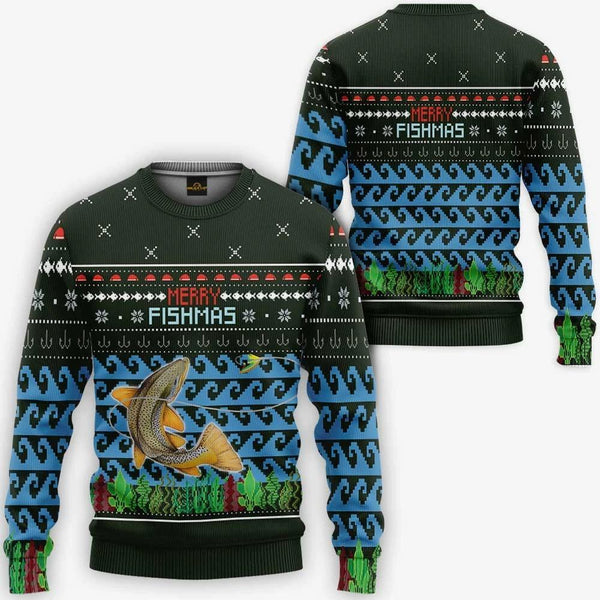 Merry Fishmas Ugly Christmas Sweater | Adult | US2514
