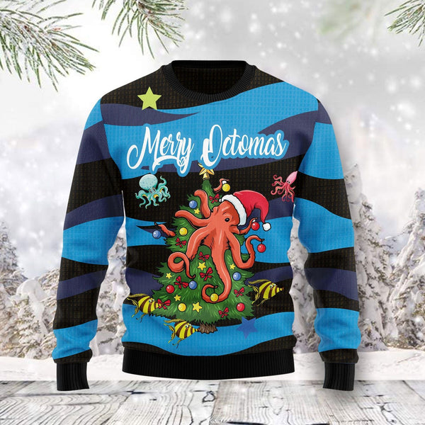 Merry Octomas Ugly Christmas Sweater | Adult | US2305